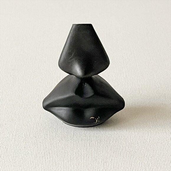 Vintage Salvador Dali Black Nose Lips Miniature Perfume Empty Bottle - Picture 1 of 3